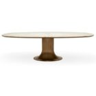 трапезна маса giorgetti mizar oval marble
