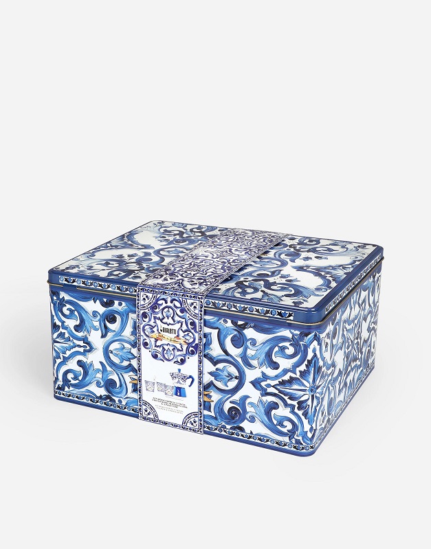 комплект за кафе dolce gabbana bialetti moka blu mediterraneo