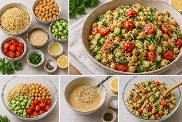 Салата с нахут и киноа Chickpea and quinoa salad