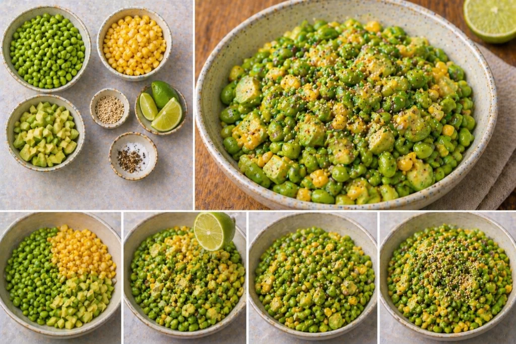 Купа с едамаме и авокадо Bowl of edamame and avocado