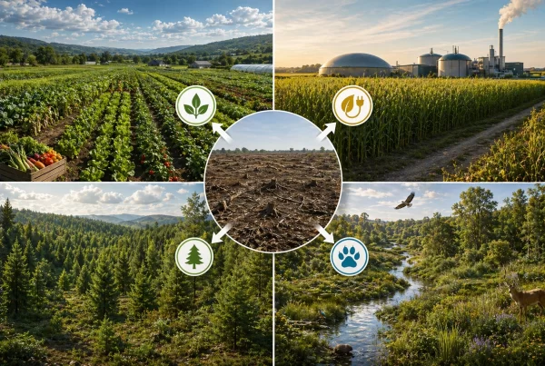 Начини за употреба на освободената земя Ways to use the conserved land