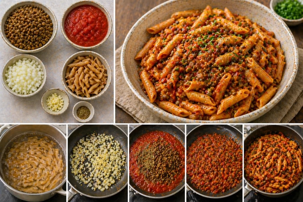 Болонезе с леща Bolognese with lentils