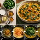 Къри с леща и спанак Curry with lentils and spinach