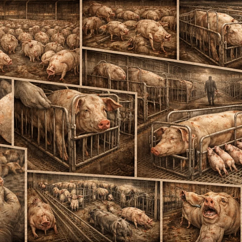 Затваряне и осакатяване на свине Confinement and Mutilation of Pigs